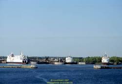 Ablösung im Fährhafen Rødby 1997