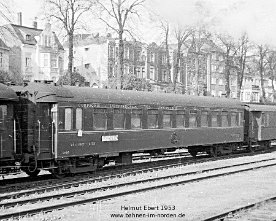 01606a_db6026 DB 50 399 mit Italien-Skandinavien-Express bei Ausfahrt aus Lübeck Hbf nach Großenbrode