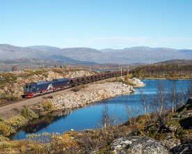 _HE11609 LKAB IORE 120 "Kaisepakte" + 111 "Katterat" mit mgt 9912 vor Katterjåkk