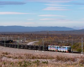 _HE12022 GC Rm 1262+1258 mit Northland-Leerzug 9177 von Narvik nach Pitkäjärvi bei Kiruna am Abzweig Peuravaara